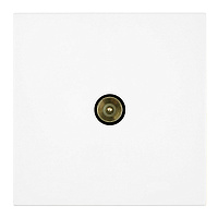 Розетка телевизионная 1-местная (механизм), STEKKER, 75 Ом, 5-862МГц, серия Мия, RST00-3108-01, белая магнолия 50435