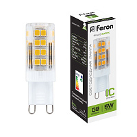 Лампа светодиодная Feron LB-432 G9 5W 175-265V 4000K 25770 Лампа светодиодная Feron LB-432 G9 5W 175-265V 4000K 25770