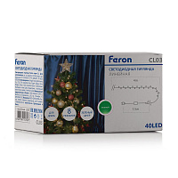 Светодиодная гирлянда Feron CL03 линейная 4м +1.5м 230V зеленый, c питанием от сети, контроллером, зеленый шнур Светодиодная гирлянда Feron CL03 линейная 4м +1.5м 230V зеленый, c питанием от сети, контроллером, зеленый шнур