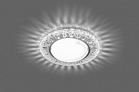 Светильник встраиваемый с белой LED подсветкой Feron CD4022 потолочный GX53 без лампы прозрачный 29475 Светильник встраиваемый с белой LED подсветкой Feron CD4022 потолочный GX53 без лампы прозрачный 29475