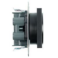 Розетка 2-местная б/з (механизм), STEKKER GLS10-7113-05, 250V, 10А с защитной шторкой, серия Катрин, черный 39611 Розетка 2-местная б/з (механизм), STEKKER GLS10-7113-05, 250V, 10А с защитной шторкой, серия Катрин, черный 39611