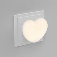 Светильник ночник Feron FN1174 0,5W 220V, белый 53297