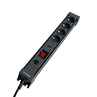 Сетевой фильтр 4-местный с/з STEKKER 3x1мм2, 1,8 м, 250В, 16А, серия Techno, HM22-41-02, черный 50156 Сетевой фильтр 4-местный с/з STEKKER 3x1мм2, 1,8 м, 250В, 16А, серия Techno, HM22-41-02, черный 50156