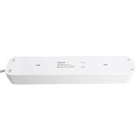 Удлинитель 4-местный с/з с выключ. STEKKER HM071-41-02 3x1мм2, 2м, 250В, 16А, 1USB+2C, 2.4A, сер Home, белый 50139