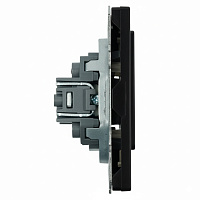 Заглушка (механизм), серия Эмили, черный уголь, soft touch, RST00-5116-05 49857