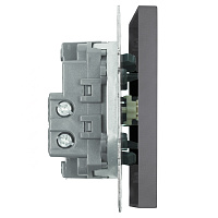 Выключатель 1-клавишный (механизм), STEKKER, 250В, 10А, серия Эмили, RSW10-5103-10,  платиново-серый, soft touch 49943