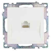 Розетка компьютерная 1-местная RJ-45 (механизм), STEKKER GLS00-7107-01, серия Катрин, белый 39305 Розетка компьютерная 1-местная RJ-45 (механизм), STEKKER GLS00-7107-01, серия Катрин, белый 39305
