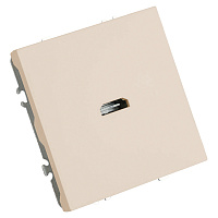 Розетка HDMI 2.0 Type A (механизм), STEKKER, серия Эмили, RST00-5118-08, кашемир, soft touch 50169