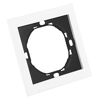 Рамка 1-местная, STEKKER, серия Мия, PFR00-3001-01, белая магнолия 50456