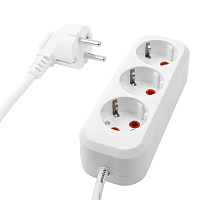 Удлинитель 3-местный с/з Stekker, HM01-31-07, 7м, 3x0,75, серия Home (У10-002), белый 39216