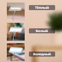 Светодиодный настольный светильник с USB проводом и аккумулятором 2,5Вт, с регулировкой цветовой температуры 2700-6500К, размер 300*170*160мм, WD-6073 48163 Светодиодный настольный светильник с USB проводом и аккумулятором 2,5Вт, с регулировкой цветовой температуры 2700-6500К, размер 300*170*160мм, WD-6073 48163