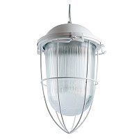 Светильник НСП 41-200-003 345х185х185мм, E27 max 200 Вт, стальной корпус, стекло, решетка, IP54, белый 53175