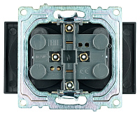 Розетка 2-местная б/з (механизм), STEKKER GLS10-7113-05, 250V, 10А с защитной шторкой, серия Катрин, черный 39611 Розетка 2-местная б/з (механизм), STEKKER GLS10-7113-05, 250V, 10А с защитной шторкой, серия Катрин, черный 39611