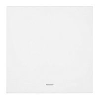 Выключатель 1-клавишный c индикатором (механизм), STEKKER, 250В, 10А, серия Мия, RSW10-3101-01, белая магнолия 50431