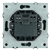 Выключатель 2-клавишный c индикатором (механизм), STEKKER, 250В, 10А, серия Эмили, RSW10-5102-05, черный уголь, soft touch 49838