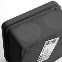 Коробка разветвительная 2х компонентная HF EBX40-38-67 100*100*50мм,8 вводов,IP67,черная(GE42455-05)  49654 Коробка разветвительная 2х компонентная HF EBX40-38-67 100*100*50мм,8 вводов,IP67,черная(GE42455-05)  49654