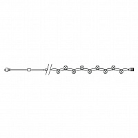 CL43 Гирлянда линейная,  200 LED мультиколор, статичная, 20 м +1.5м, черный шнур CL43 Гирлянда линейная,  200 LED мультиколор, статичная, 20 м +1.5м, черный шнур