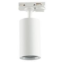 Светильник Feron AL198 трековый однофазный на шинопровод под лампу GU10, белый с антибликовой сеточкой  Артикул 48939