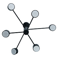 Светильник потолочный GX53 15Wx6, 230V, черный, AL270 GELA  Feron 53102