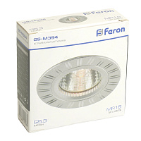 Светильник встраиваемый Feron GS-M394 потолочный MR16 G5.3 серебристый 17936 Светильник встраиваемый Feron GS-M394 потолочный MR16 G5.3 серебристый 17936