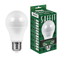 Лампа светодиодная SAFFIT SBA6012 Шар E27 12W 230V 6400K 55009 Лампа светодиодная SAFFIT SBA6012 Шар E27 12W 230V 6400K 55009