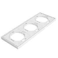 Рамка STEKKER, PFR00-5003-01 3-местная, серия Эмили, белый фарфор, soft touch 49886 Рамка STEKKER, PFR00-5003-01 3-местная, серия Эмили, белый фарфор, soft touch 49886