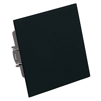 Переключатель 1-клавишный (механизм), STEKKER, 250В, 10A, серия Мия, RSW10-3105-05, черный бархат 50447