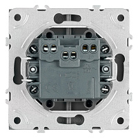 Переключатель 2-клавишный (механизм), STEKKER, 250В, 10А, серия Эмили, RSW10-5107-05, черный уголь, soft touch 49843