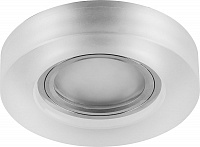Светильник встраиваемый с белой LED подсветкой Feron CD8080 потолочный MR16 G5.3 белый матовый Светильник встраиваемый с белой LED подсветкой Feron CD8080 потолочный MR16 G5.3 белый матовый