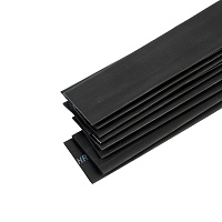 Термоусадочная трубка STEKKER HST-2512-100BK, длина 100 см., коэф. усадки 2:1, черный 39736