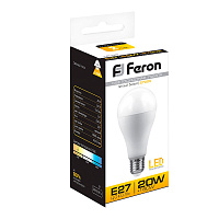 Лампа светодиодная Feron LB-98 Шар E27 20W 175-265V 2700K 25787 Лампа светодиодная Feron LB-98 Шар E27 20W 175-265V 2700K 25787