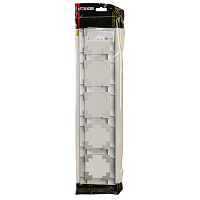 Рамка STEKKER, PFR00-7005-03 5-местная, пластик, серия Катрин, серебро 39801 Рамка STEKKER, PFR00-7005-03 5-местная, пластик, серия Катрин, серебро 39801