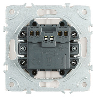 Выключатель 2-клавишный (механизм), STEKKER, 250В, 10А, серия Эмили,RSW10-5104-01, белый фарфор, soft touch 49866