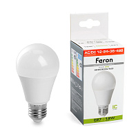 Лампа светодиодная низковольтная Feron LB-193 Шар E27 12W 12-48V 4000K 48729 Лампа светодиодная низковольтная Feron LB-193 Шар E27 12W 12-48V 4000K 48729