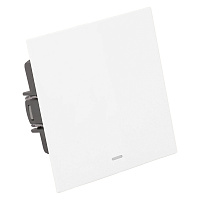 Выключатель 1-клавишный c индикатором (механизм), STEKKER, 250В, 10А, серия Мия, RSW10-3101-01, белая магнолия 50431