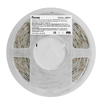 Светодиодная LED лента Feron LS511, 120SMD(2835)/м 11Вт/м 24V 5000*8*1.22мм 3000К IP65 Светодиодная LED лента Feron LS511, 120SMD(2835)/м 11Вт/м 24V 5000*8*1.22мм 3000К IP65