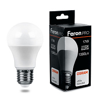 Лампа светодиодная Feron.PRO LB-1017 Шар E27 17W 175-265V 2700K 38038 Лампа светодиодная Feron.PRO LB-1017 Шар E27 17W 175-265V 2700K 38038