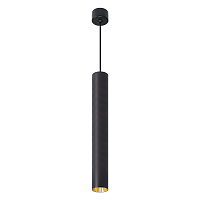Светильник потолочный Feron ML1018 Barrel levitation на подвесе MR11 35W 230V, черный + золото 40*250  51387 Светильник потолочный Feron ML1018 Barrel levitation на подвесе MR11 35W 230V, черный + золото 40*250  51387