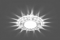Светильник встраиваемый с белой LED подсветкой Feron CD4024 потолочный GX53 без лампы прозрачный 29538 Светильник встраиваемый с белой LED подсветкой Feron CD4024 потолочный GX53 без лампы прозрачный 29538